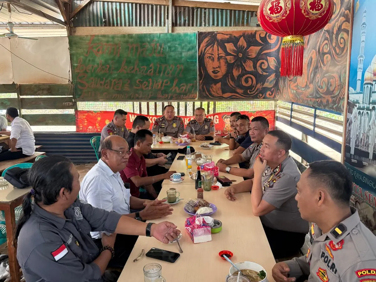 Ngopi Bareng di Toboali, Cara Polres Bangka Selatan Jaga Kondusifitas Kamtibmas