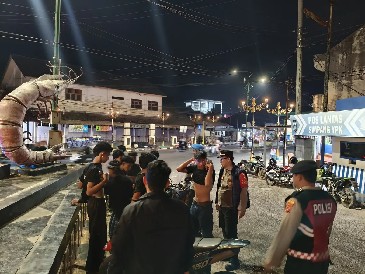 Antisipasi Balap Liar dan Knalpot Brong, Polres Bangka Selatan Gencarkan Patroli KRYD di Toboali
